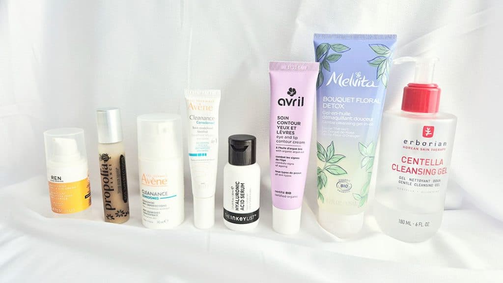 Routine skincare pour acné adulte à 35 ans et peau mixte sensible